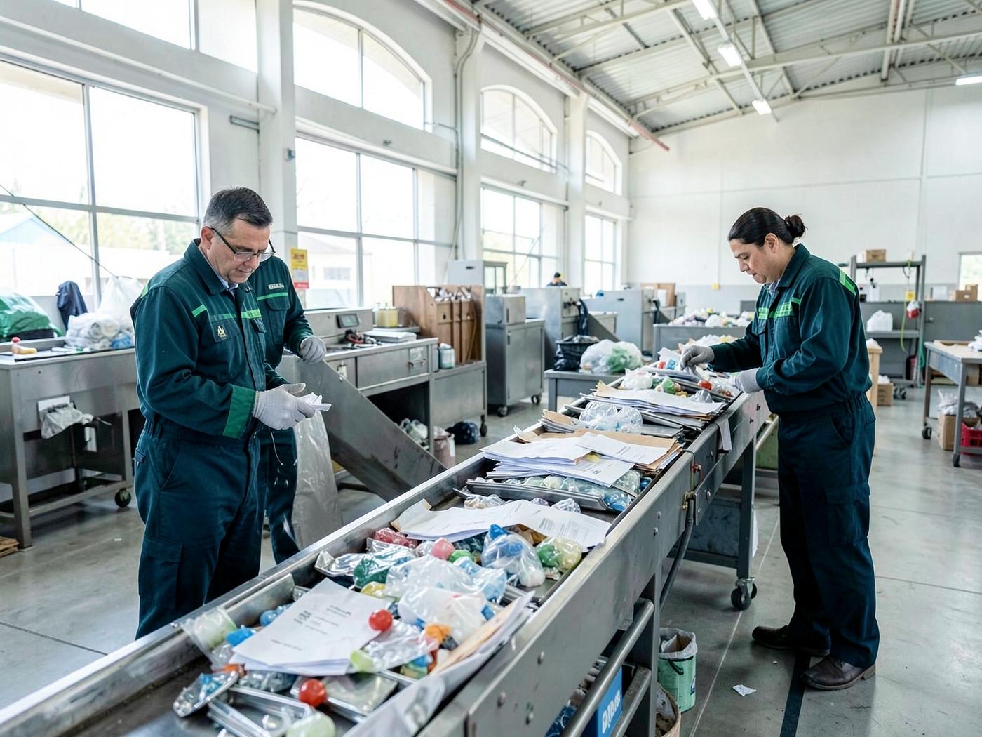 Central de triagem de materiais recicláveis